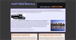 Desktop Screenshot of massachusettspartybusrentals.com