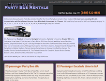 Tablet Screenshot of massachusettspartybusrentals.com